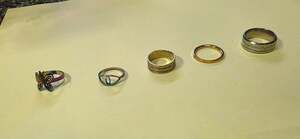Unbranded Butterfly Ring Size 11 Rainbow Stainless Steel